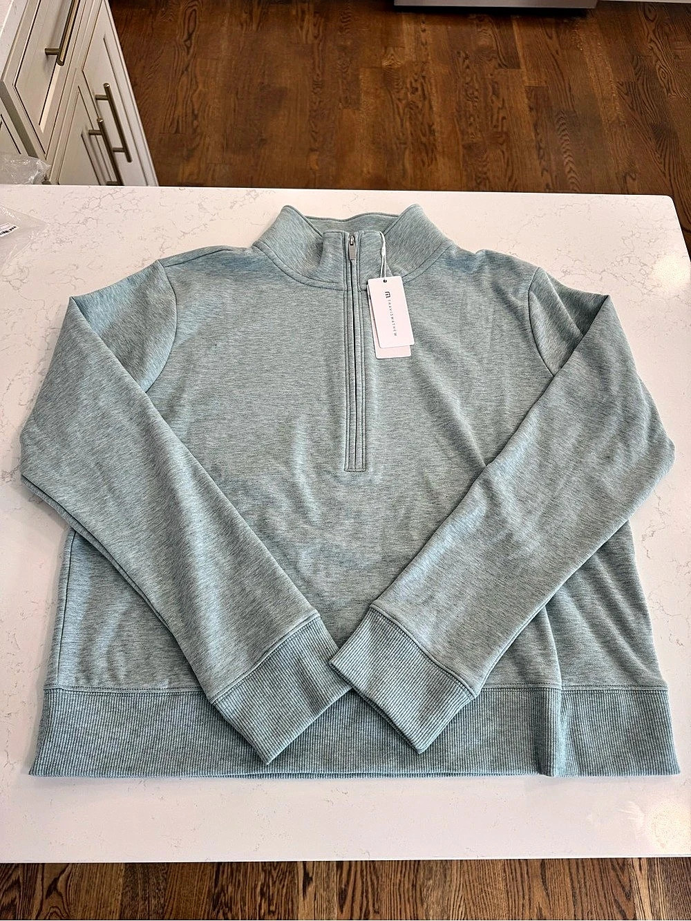 Travis Matthew Cloud Half-Zip Pullover in Heather Ether NWT Size Larg